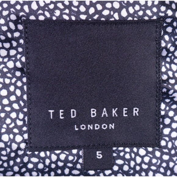 Ted Baker London Blazer Mens 5 / 42L Lining Gray Sport Coat Jacket LINEN Bled - Picture 12 of 16